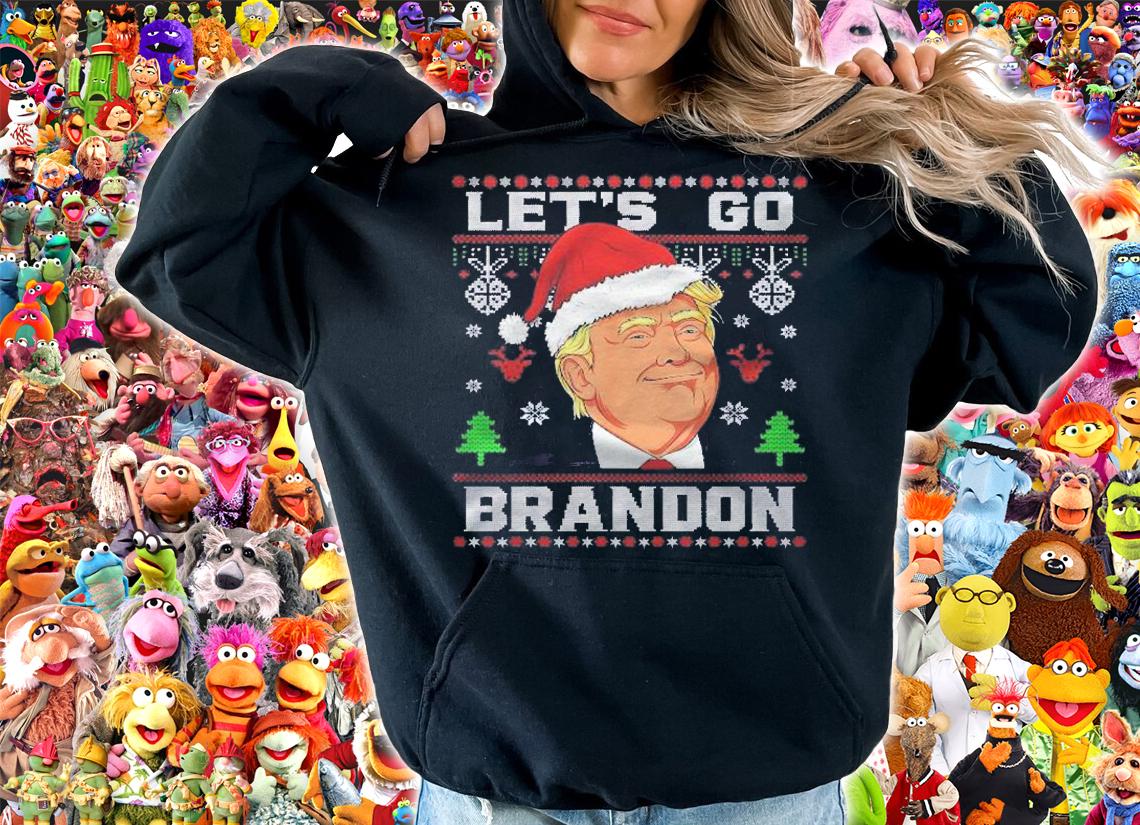 Funny Ugly Christmas Lets Go Brandon Trump Shirt t-shirt