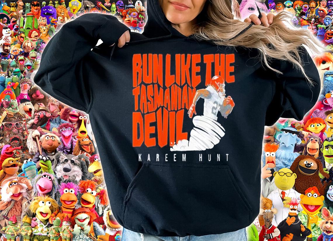 Kareem Hunt Run Like The Tasmanian Devil Shirt t-shirt hoodie