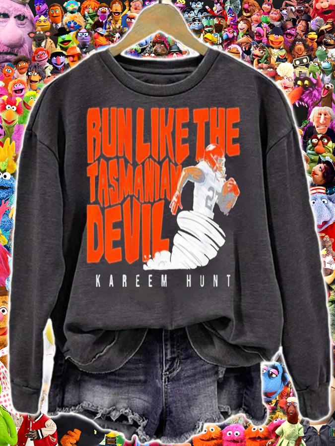 Kareem Hunt Run Like The Tasmanian Devil Shirt t-shirt sweatshirt