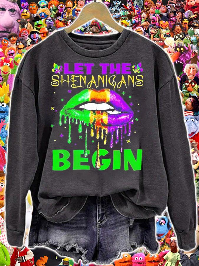 Lips Let The Shenanigans Begin T-Shirt t-shirt