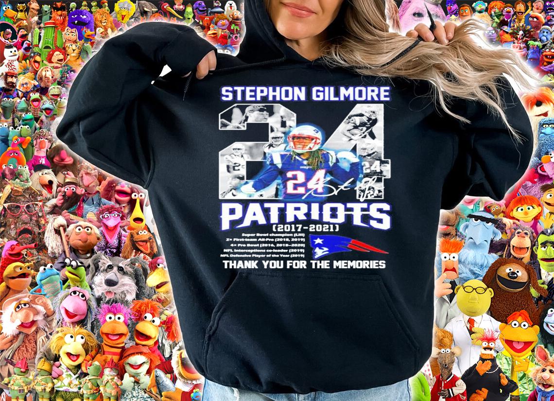 Stephon Gilmore Patriots 2017-2021 Signatures Thank You For The Memories Shirt t-shirt hoodie