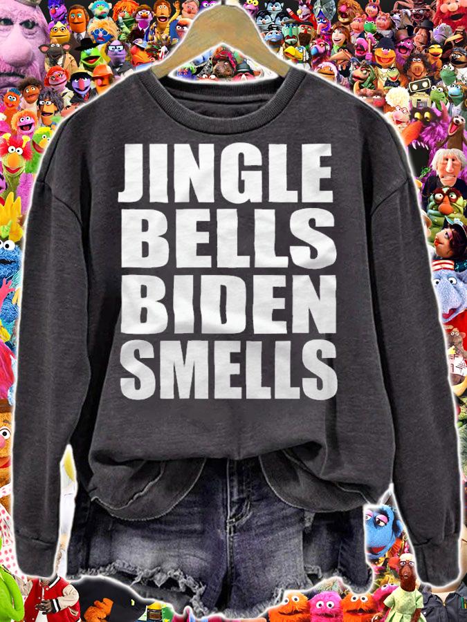 F Joe Biden jingle Bells Biden Smells Joe Biden T-Shirt t-shirt sweatshirt