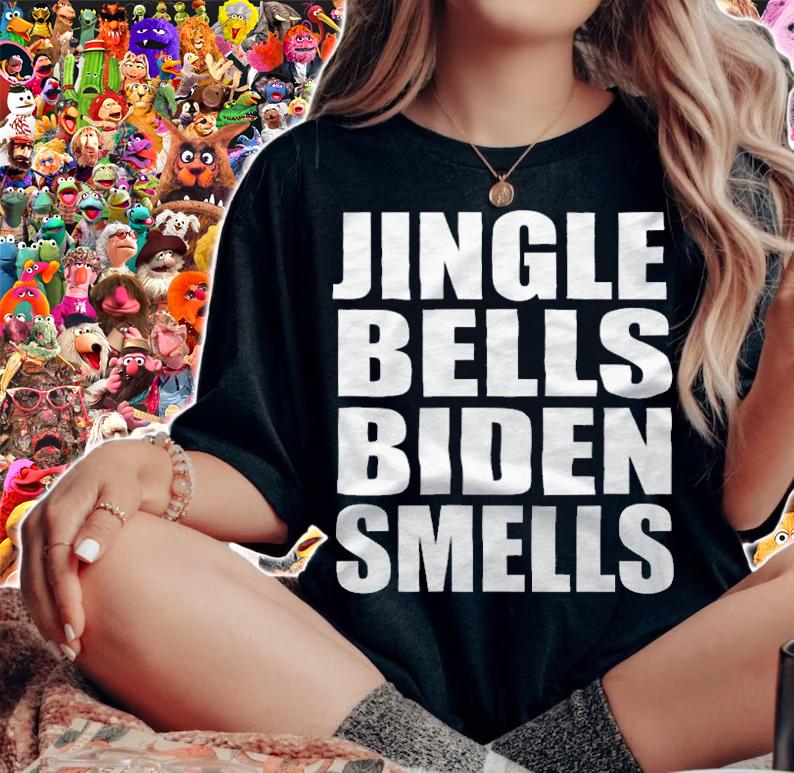F Joe Biden jingle Bells Biden Smells Joe Biden T-Shirt t-shirt woman shirt