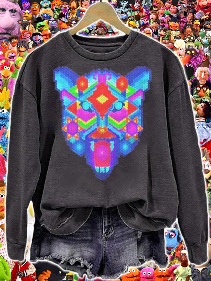 Jaguar Huichol Art Gift Premium Shirt t-shirt sweatshirt