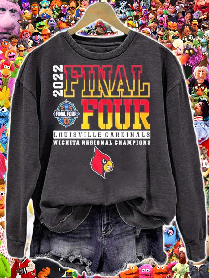 Louisville Cardinals Final Four Women's Basketball 2022 NCAA Wichita Regional Champions Shirt t-shirt
