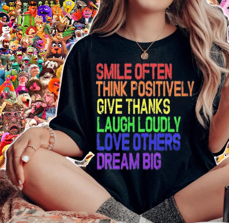 Positive Mindset Saying Smile Often Think Positively Shirt t-shirt woman shirt