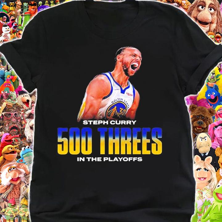 Stephen Curry 500 Threes In The Playoffs NBA T-Shirt t-shirt