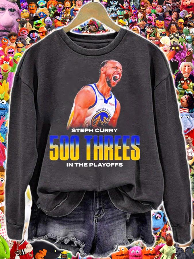 Stephen Curry 500 Threes In The Playoffs NBA T-Shirt t-shirt