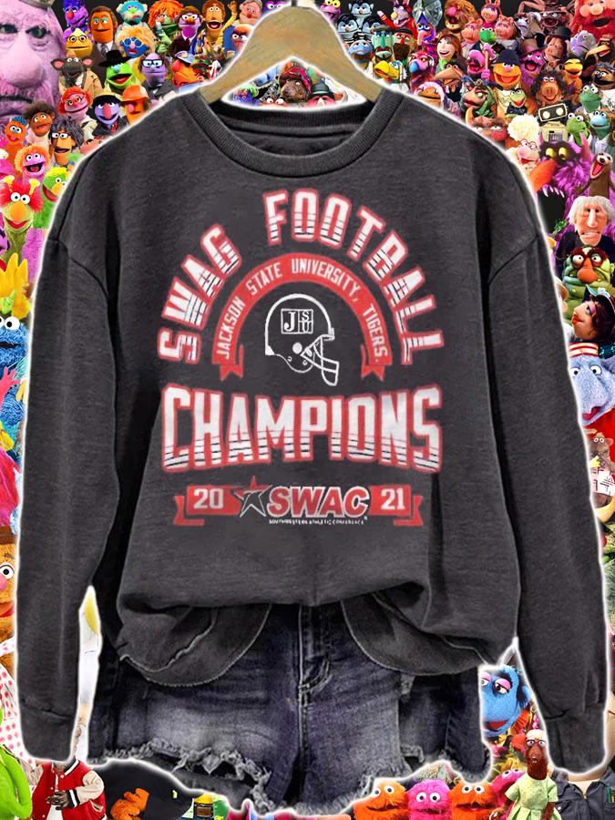 Swac Football Champions Jackson State Tigers 2021 T-shirt t-shirt sweatshirt