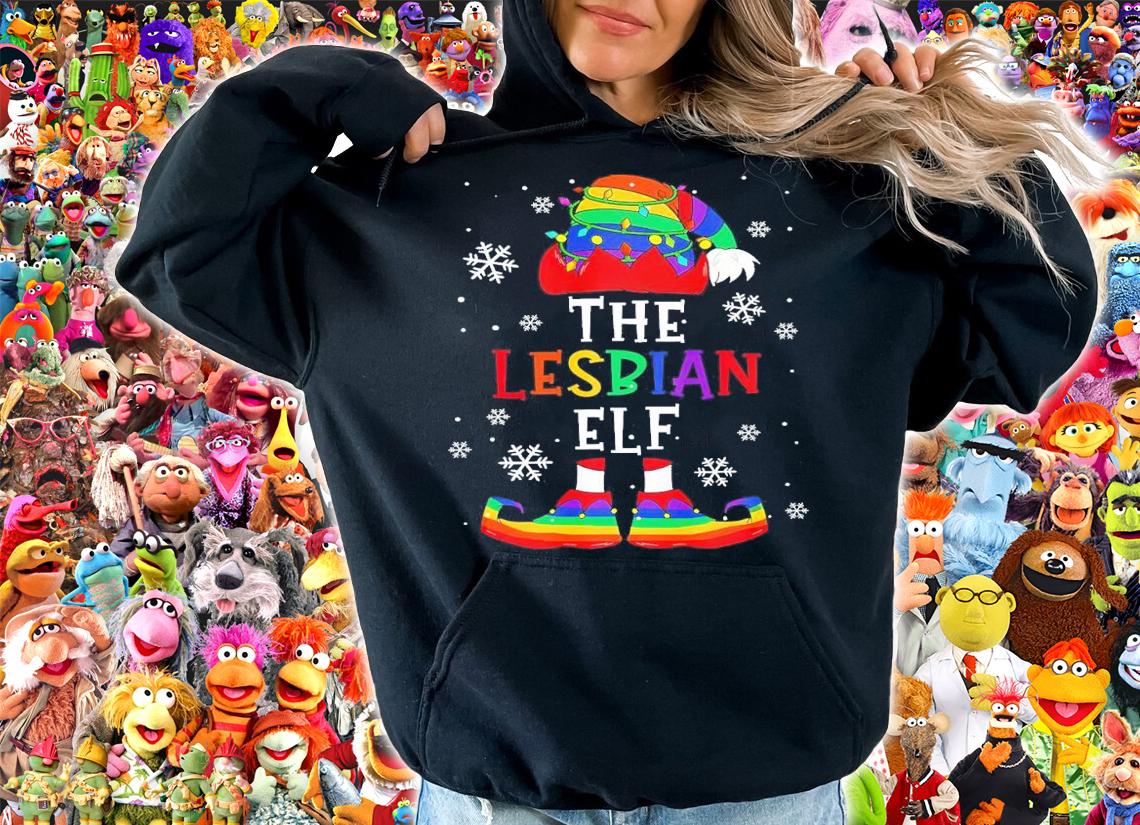 The Lesbian Elf Christmas Shirt t-shirt