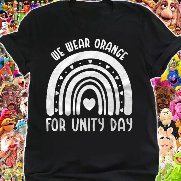 Unity Day Orange We Wear Orange For Unity Day Rainbow Shirt t-shirt shirt