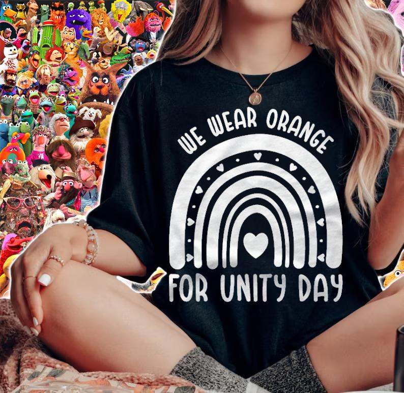 Unity Day Orange We Wear Orange For Unity Day Rainbow Shirt t-shirt woman shirt