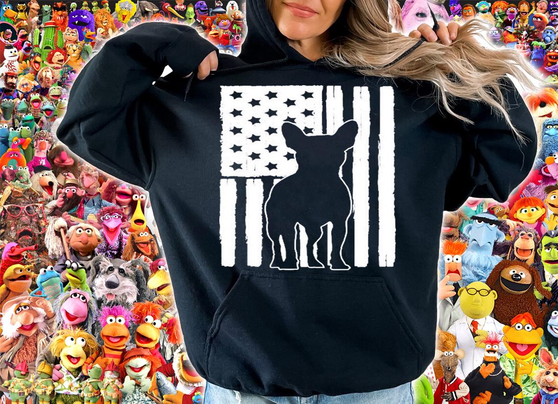 Usa American Flag French Bulldog Dog Lover Theme Design T-Shirt t-shirt hoodie