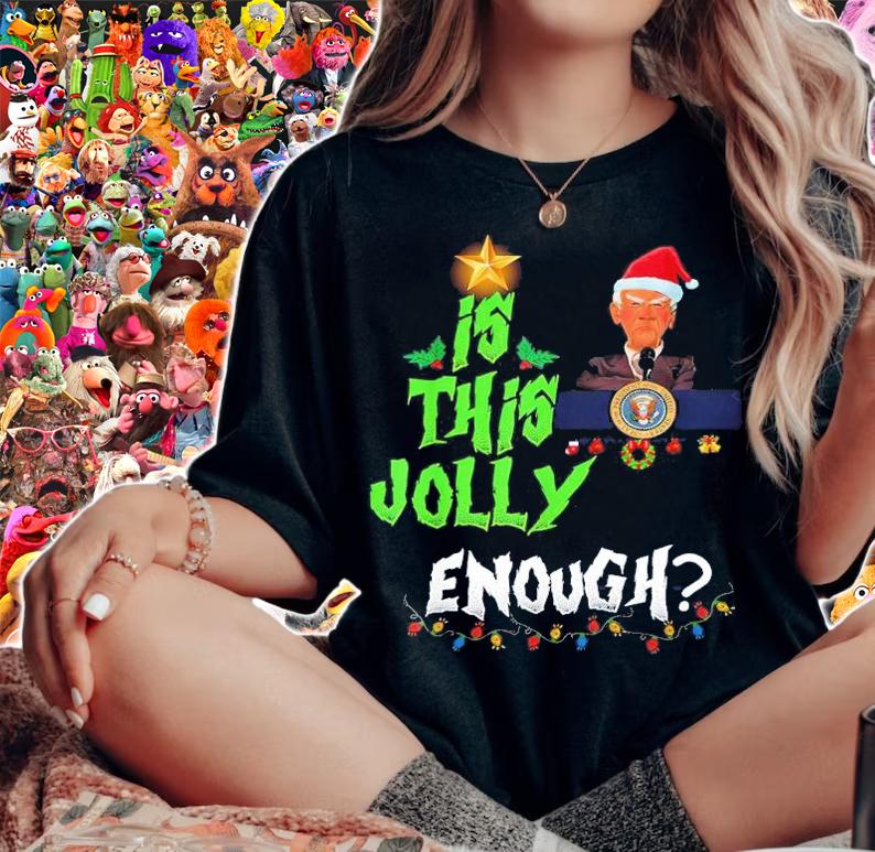 Jeff Dunham Santa Is This Jolly Enough Christmas Shirt t-shirt