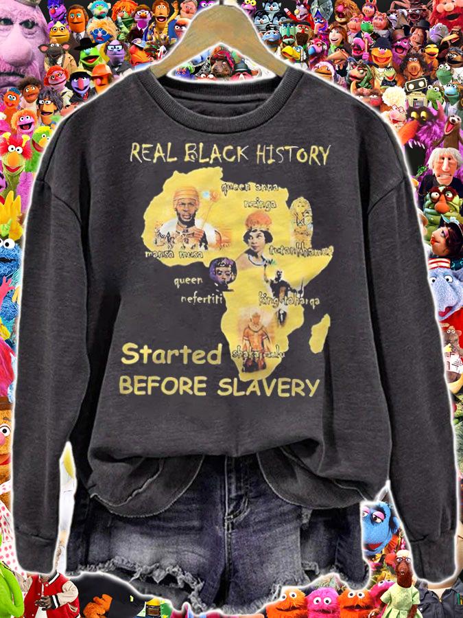 Real black history started before Slavery 2022 T-shirt t-shirt sweatshirt