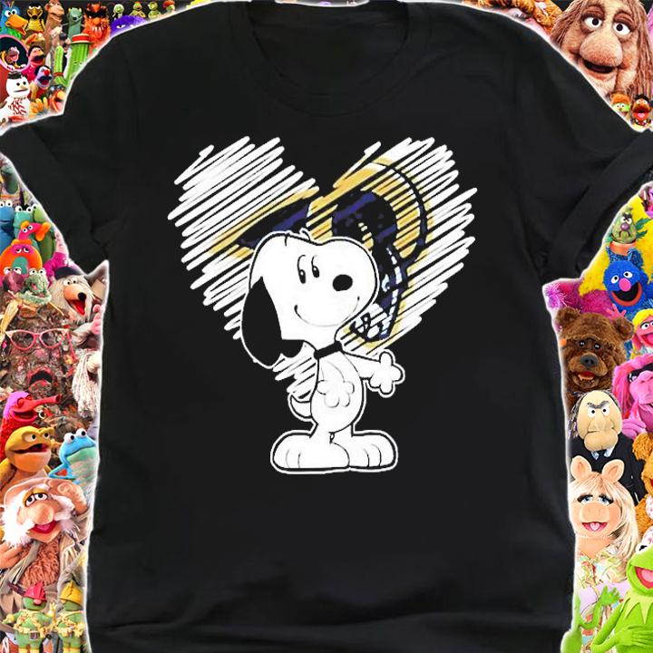 Snoopy In My Heart Los Angeles Rams T-Shirt t-shirt