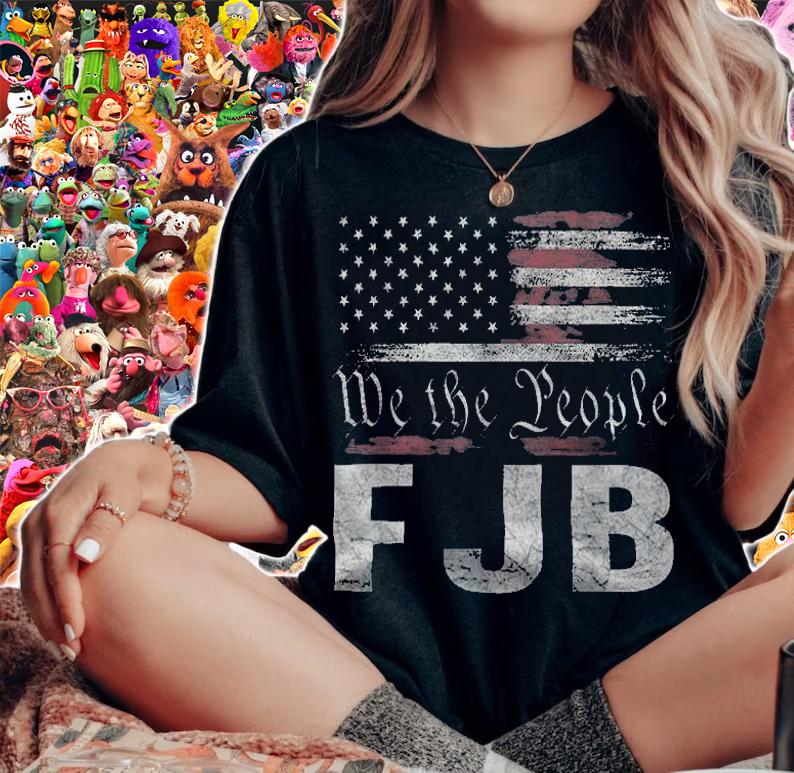 We The People FJB Anti Biden Let's Go Brandon USA Flag T-Shirt t-shirt