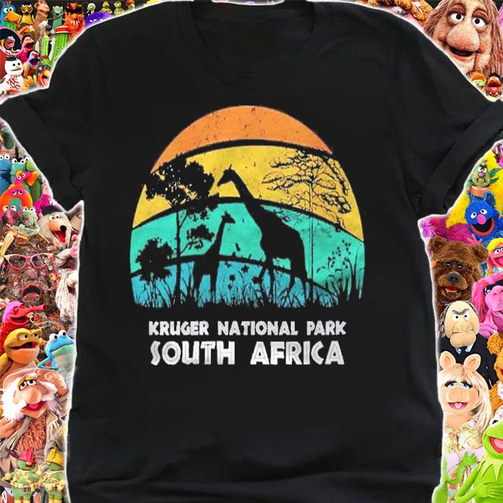 Womens Vintage Retro Kruger National Park South Africa Africa Safari Shirt t-shirt