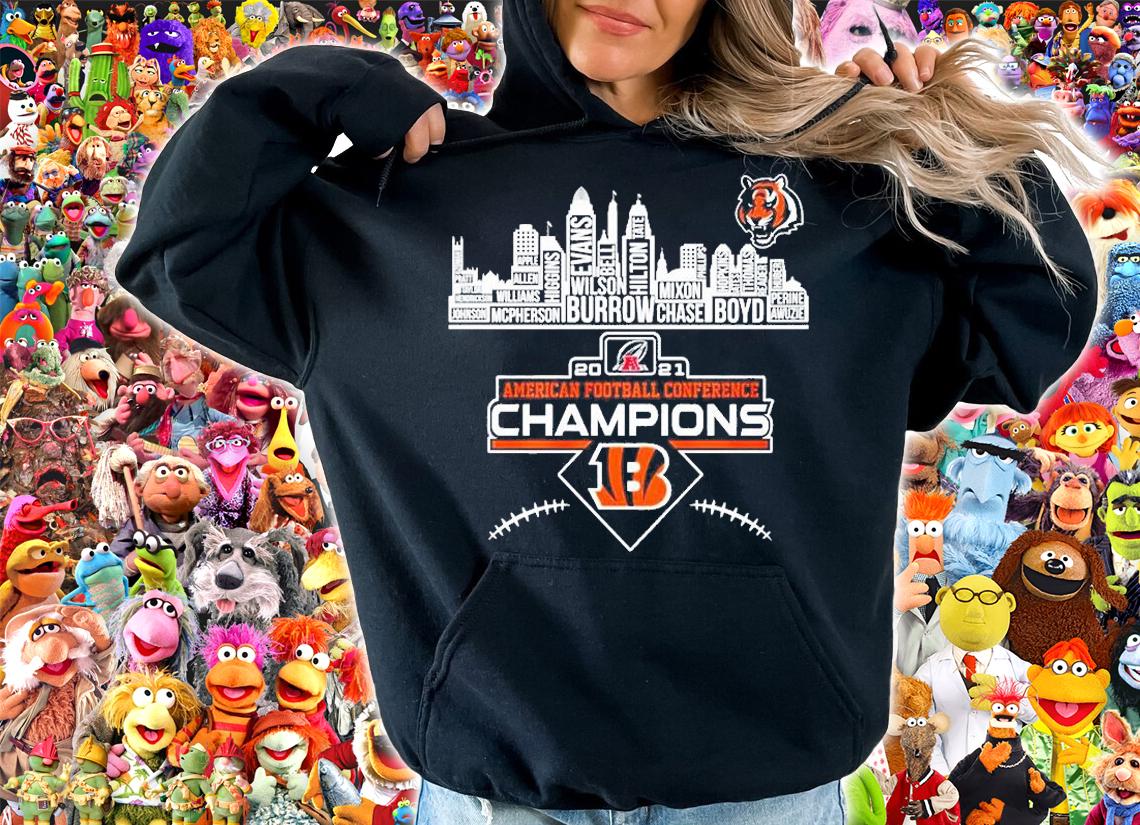 Cincinnati Bengals Wilson Burrow America Football Conference Champions 2022 T-Shirt t-shirt hoodie