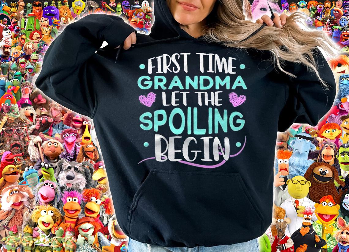 First Time Grandma Let The Spoiling Begin New Grandma Shirt t-shirt hoodie