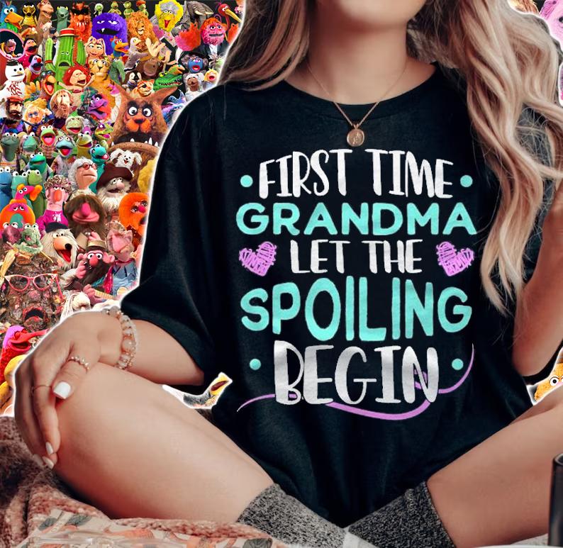 First Time Grandma Let The Spoiling Begin New Grandma Shirt t-shirt woman shirt