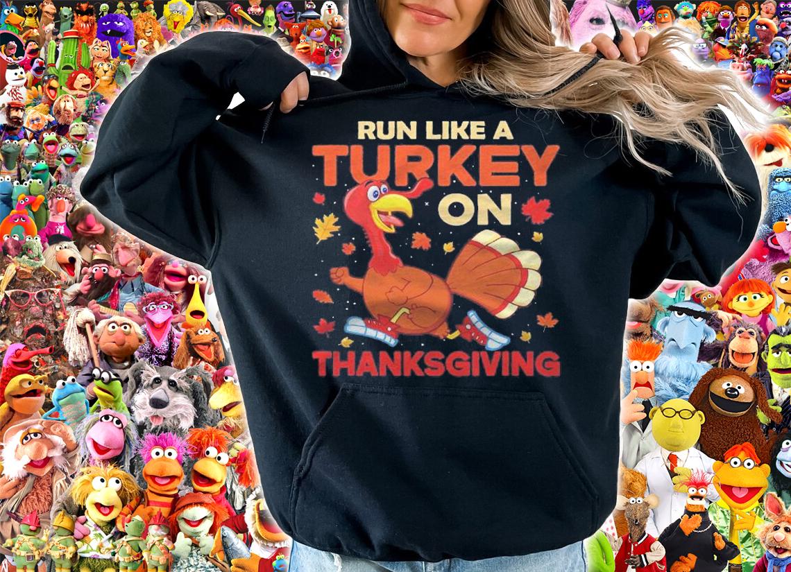 Funny Thanksgiving Run Like A Turkey Women Men Kids Teens Shirt t-shirt hoodie