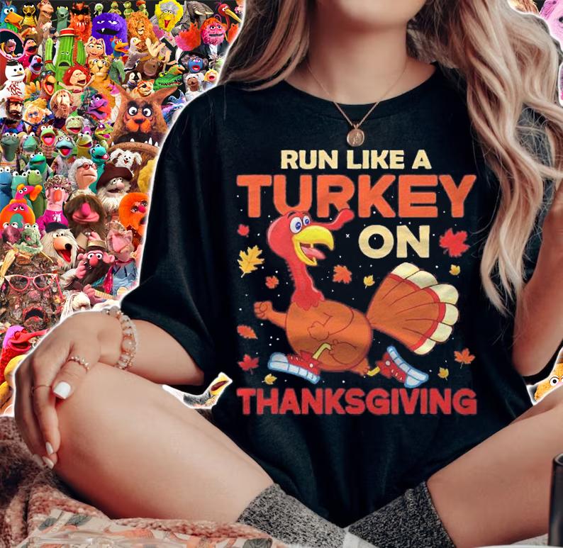 Funny Thanksgiving Run Like A Turkey Women Men Kids Teens Shirt t-shirt woman shirt