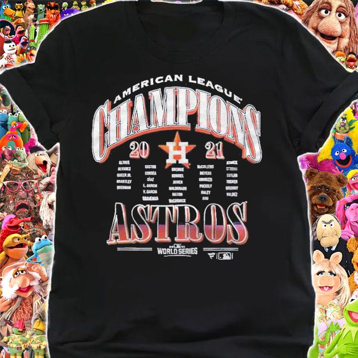 Houston Astros Baseball Teams Players 2021 World Series American League Champions T-Shirt t-shirt shirt