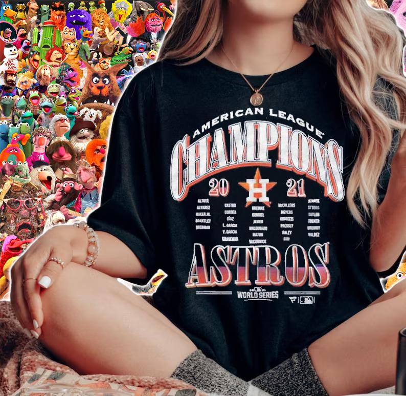 Houston Astros Baseball Teams Players 2021 World Series American League Champions T-Shirt t-shirt woman shirt