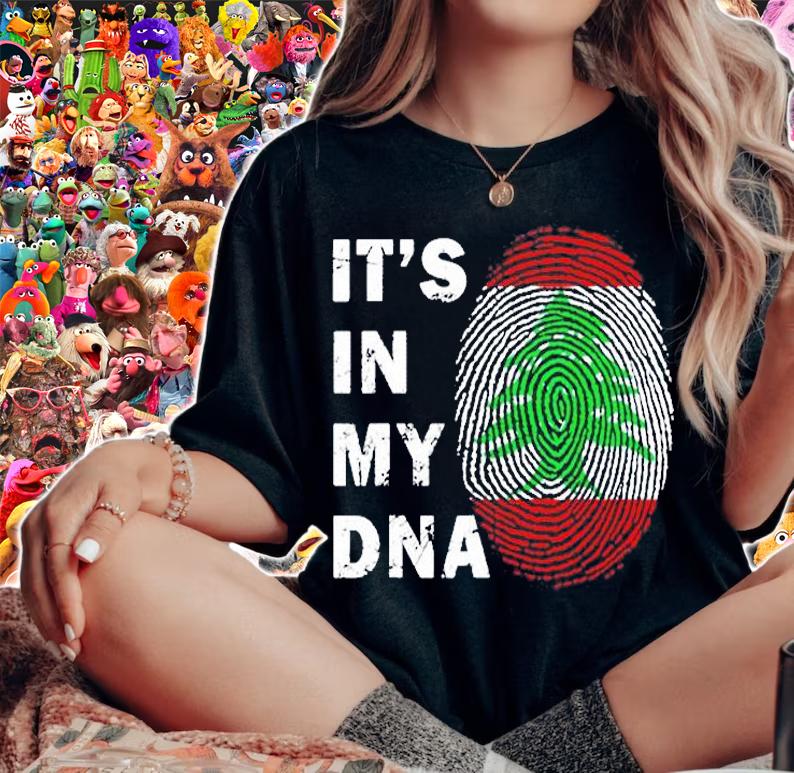 Lebanon In My DNA Proud Lebanon Flag Lebanese Men Women Kids T-Shirt t-shirt