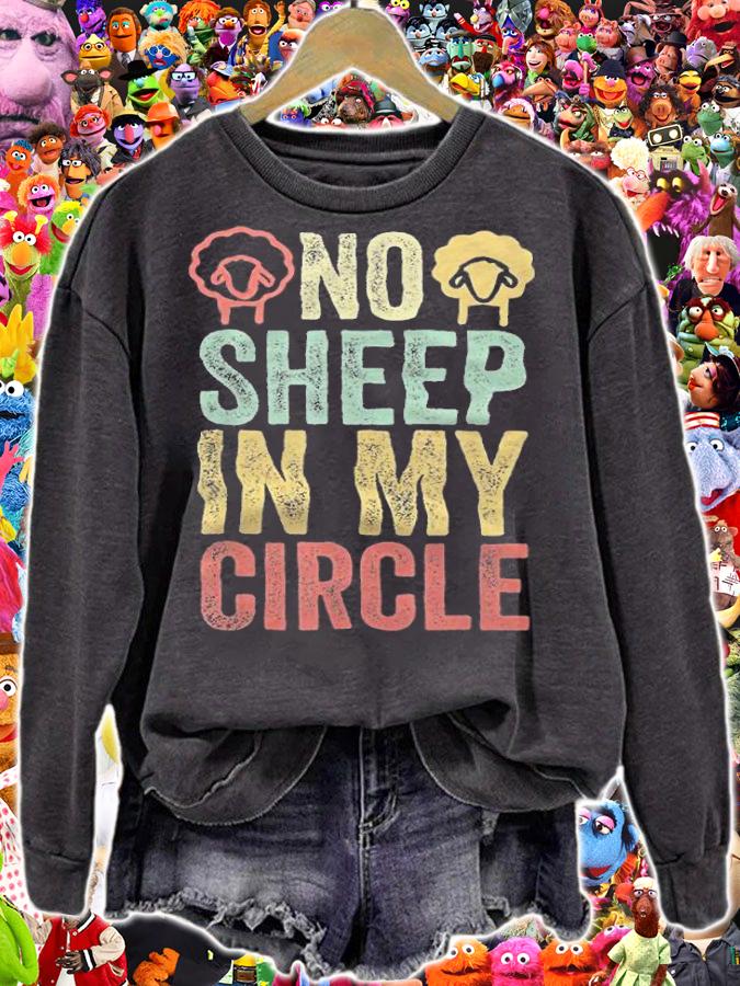 No Sheep In My Circle Vintage Funny Mystery Alien Sheep T-Shirt t-shirt sweatshirt