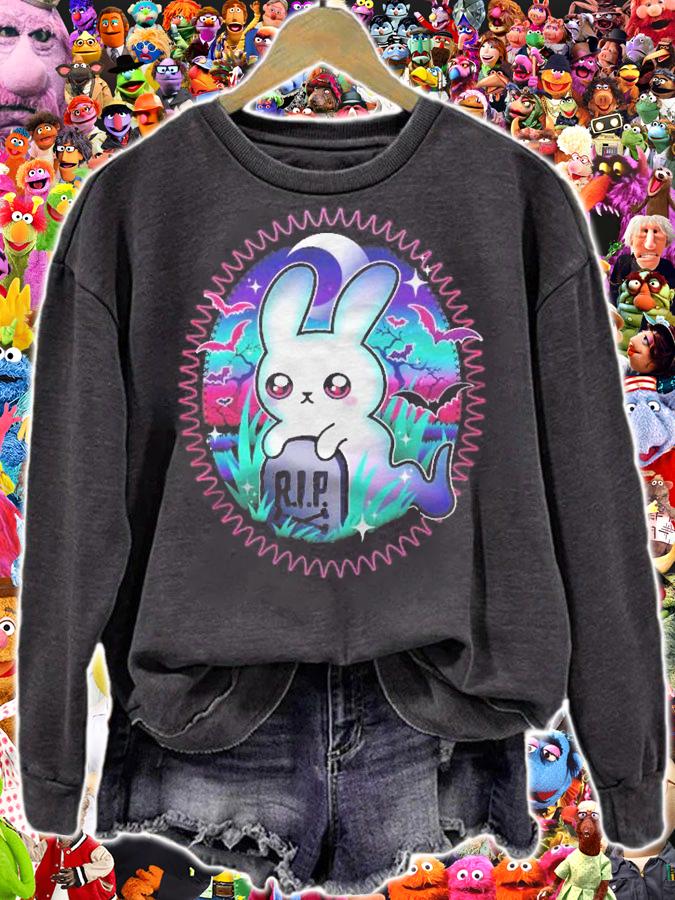 Spooky Bunny Ghost Classic Shirt t-shirt sweatshirt