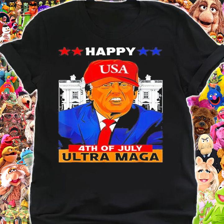 Ultra Maga Trump, Happy 4th of July American Flag T-Shirt t-shirt shirt