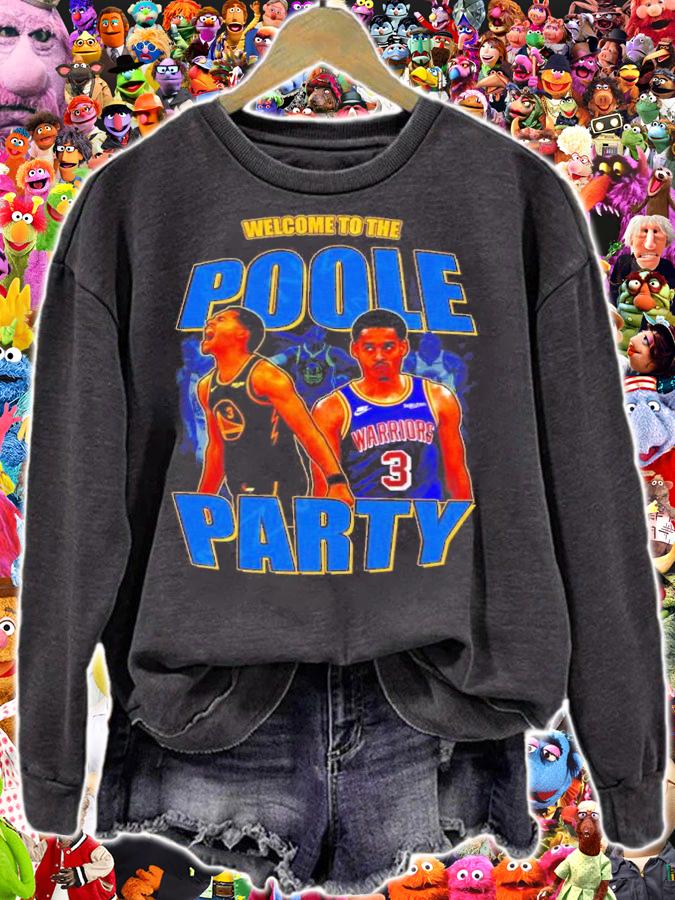 Welcome To The Poole Party Golden State Warriors Jordan Poole Shirt t-shirt