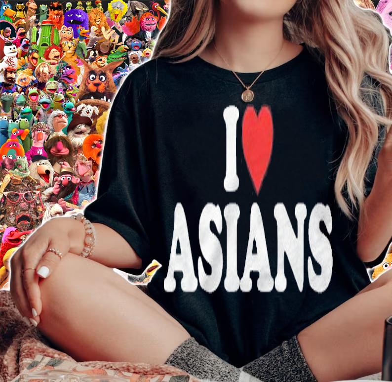 I Love Asians Heart Premium Shirt t-shirt woman shirt