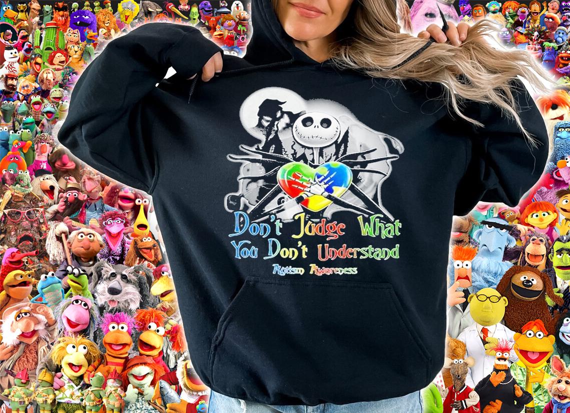 Jack Skellington don't judge what you don't understand Autism Awareness shirt t-shirt