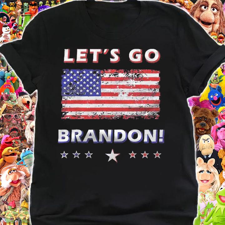 Lets Go Brandon American Flag Impeach Biden Meme Shirt t-shirt
