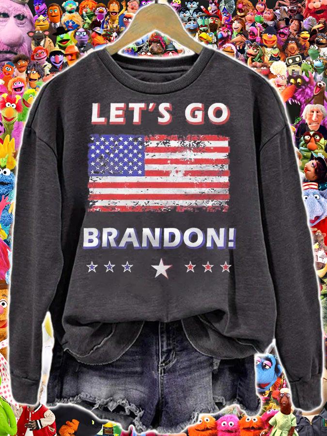 Lets Go Brandon American Flag Impeach Biden Meme Shirt t-shirt