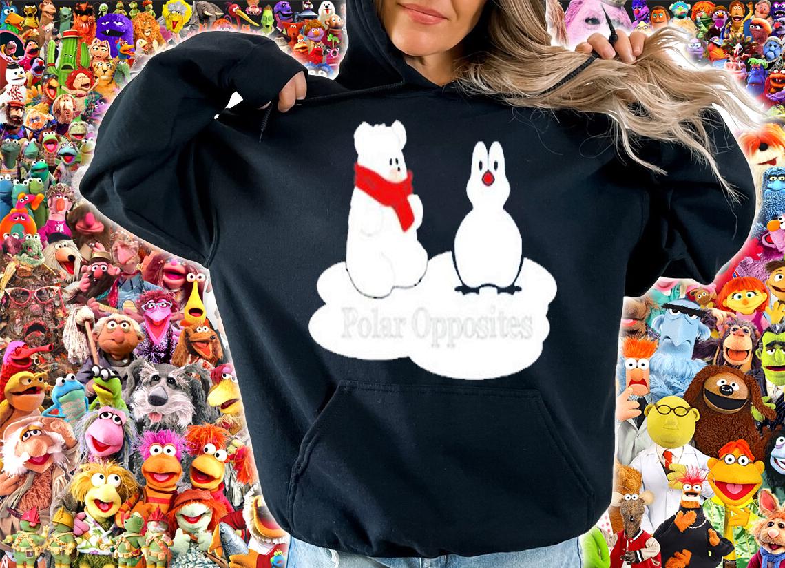 Polar Opposites  Penguin And Polar Bear T-Shirt t-shirt hoodie