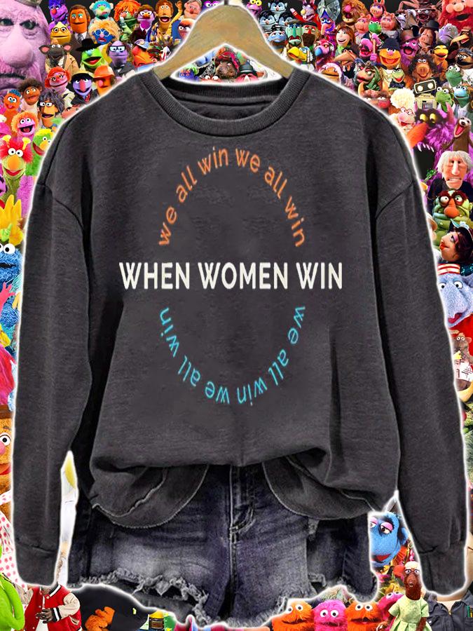 When Women Win We All Win Women's Sports shirt t-shirt