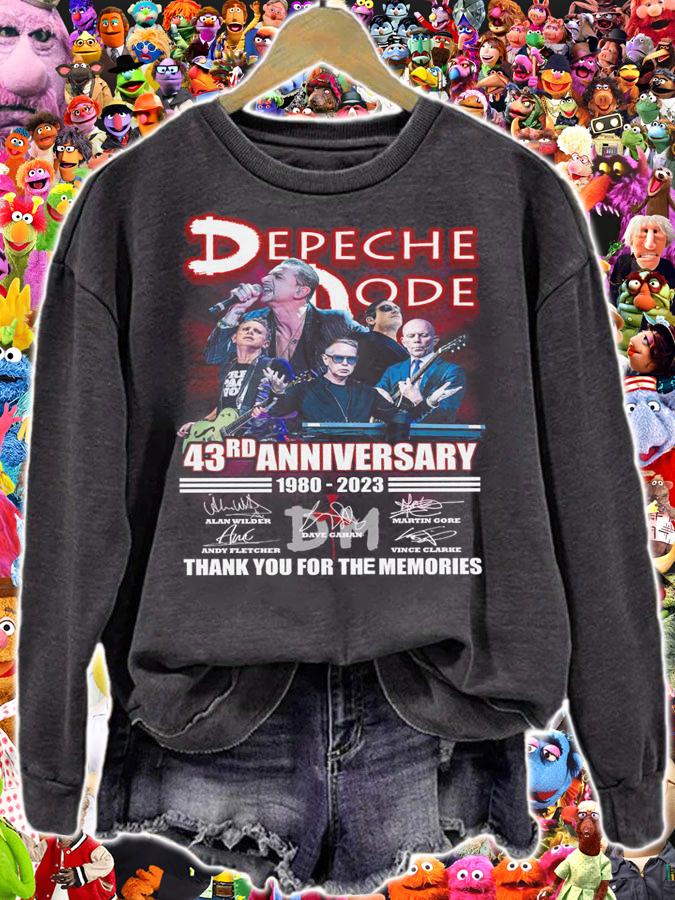 Depeche Mode Band Member 43rd Anniversary 1980-2023 Signatures t-shirt