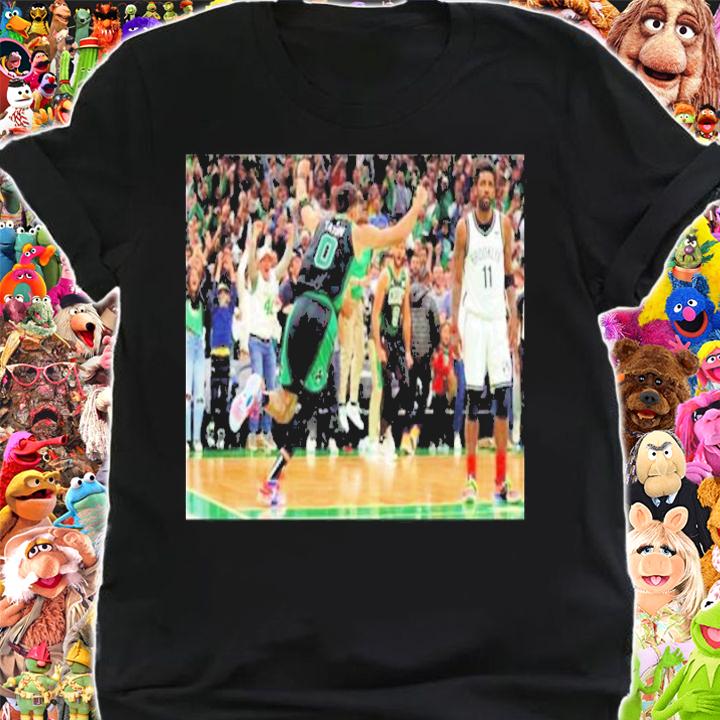 Jayson Tatum's Buzzer-Beater Celebrates His Buzzer-Beating Shot In Front Of Former Celtics Player Kyrie Irving Shirt t-shirt shirt