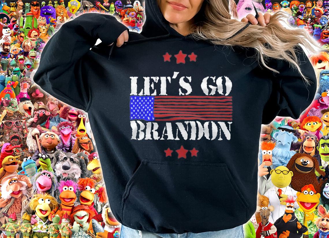 Let's Go Brandon Biden Chant American Flag T-Shirt t-shirt hoodie