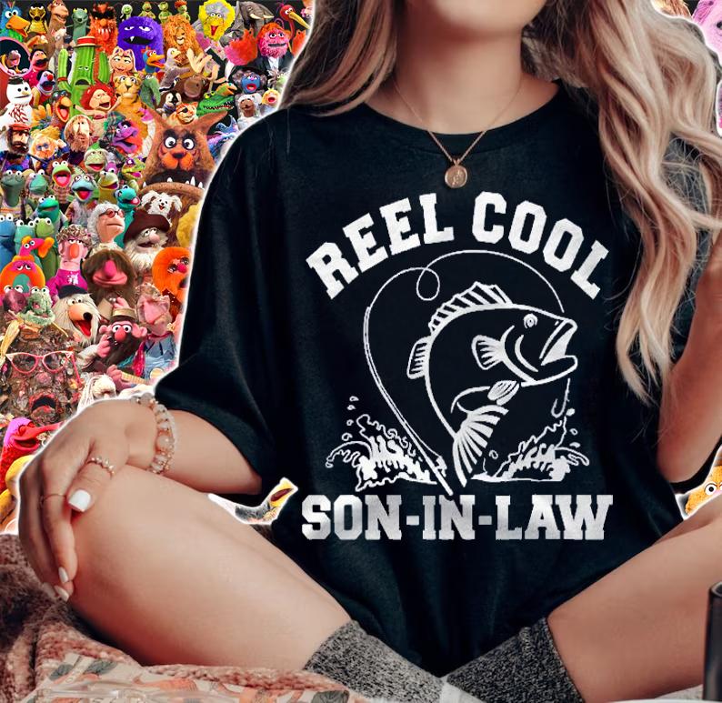 Mens Reel Cool Fishing Son In Law Shirt t-shirt woman shirt