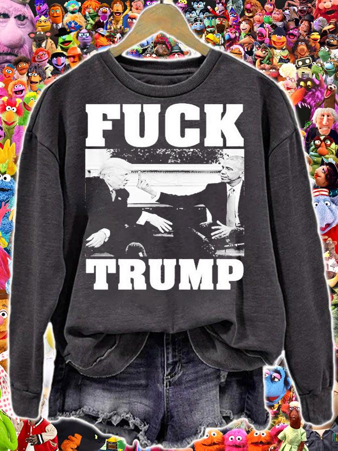 Obama Fuck Trump funny graphic shirt t-shirt sweatshirt