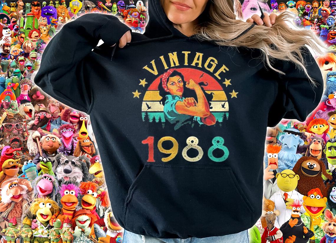 Retro Vintage 1988 Made In 1988 33 Years Old 33Rd Birthday shirt t-shirt hoodie