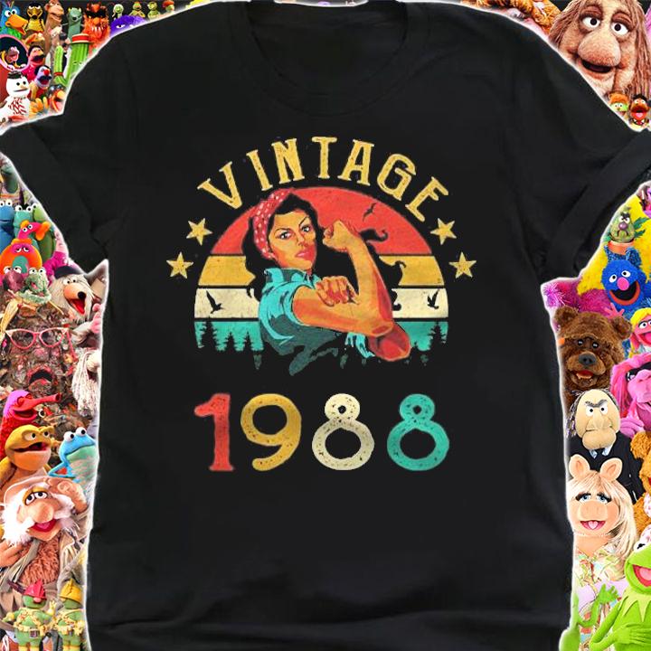 Retro Vintage 1988 Made In 1988 33 Years Old 33Rd Birthday shirt t-shirt shirt