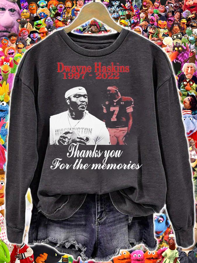 Thank You For The Memories Dwayne Haskins RIP 1997 2022 Signature T-Shirt t-shirt sweatshirt