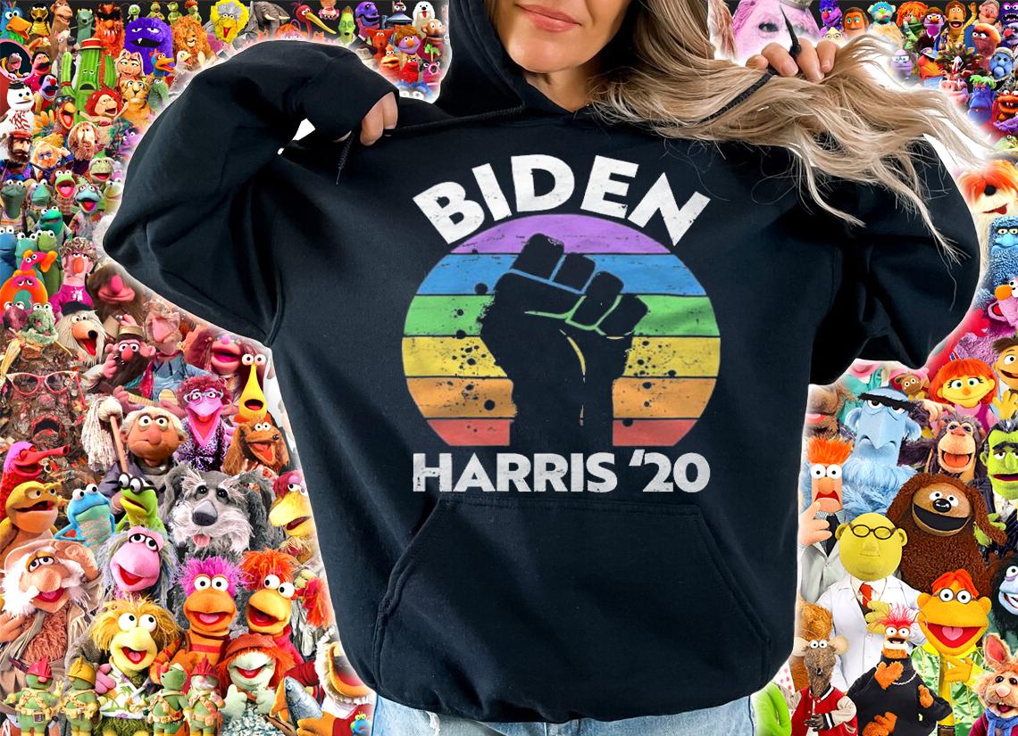 Trending biden Harris 2020 BLM LGBT Rainbow T-Shirt t-shirt hoodie
