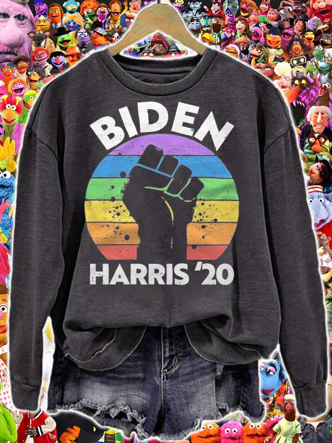Trending biden Harris 2020 BLM LGBT Rainbow T-Shirt t-shirt sweatshirt